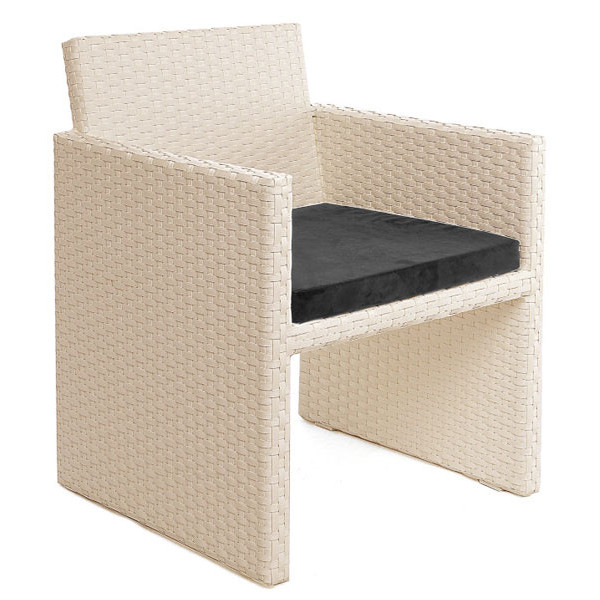 Кресло из ротанга Pradex Шаттл Бежевое-0