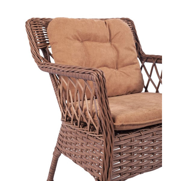 Кресло из ротанга Pradex Танго Коричневое-2