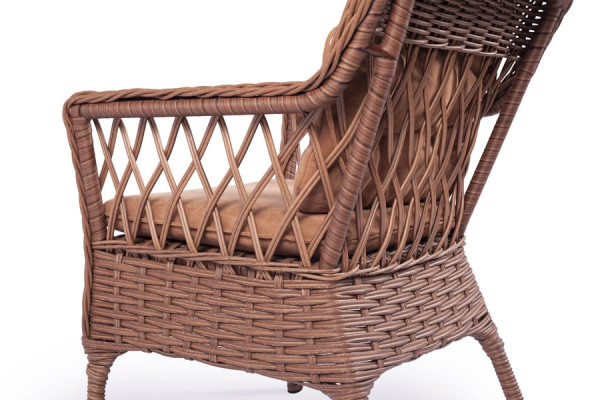 Кресло из ротанга Pradex Танго Коричневое-4