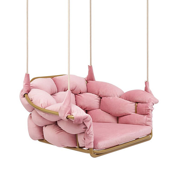 Кресло Pradex Элеонор подвесное Розовое-0