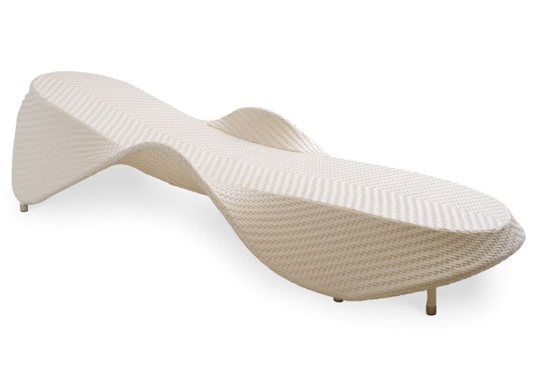 Шезлонг из ротанга Pradex Эйр Бежевый-0