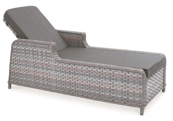 Шезлонг из ротанга Pradex Глория Серый-0