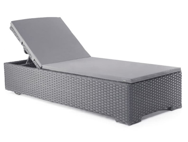 Шезлонг із ротангу Pradex Гранд Сірий-0