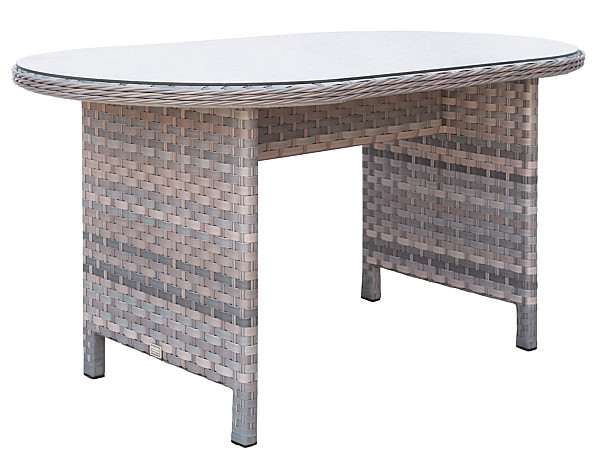 Стол из ротанга Pradex Глория радиусный Серый-0