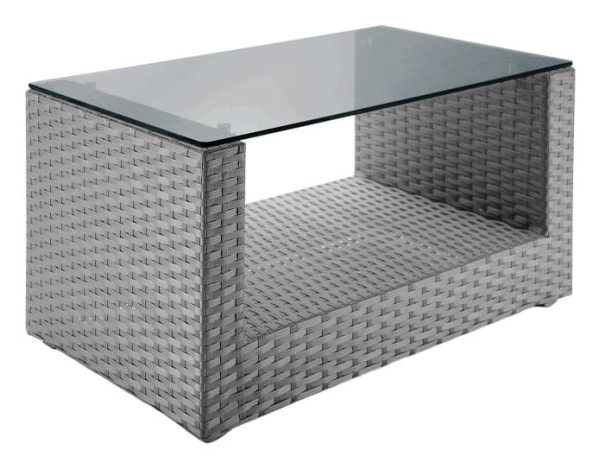 Стіл із ротанга Pradex Гранд U прямокутний Сірий-0