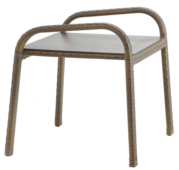 Стол из ротанга Pradex Лэйзи Бежевый-0