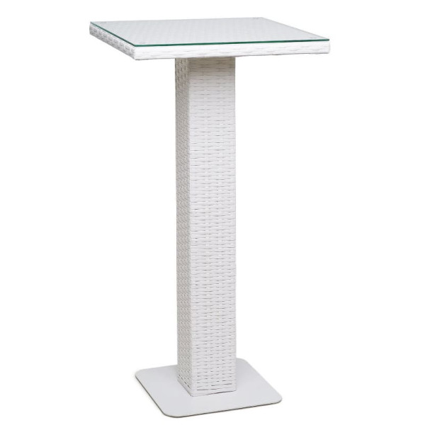 Стол из ротанга Pradex Мартин барный Белый-0