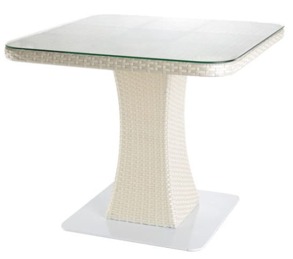 Стол из ротанга Pradex Неаполь Белый-0