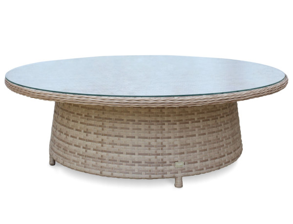 Стол из ротанга Pradex Сиеста круглый Бежевый-0