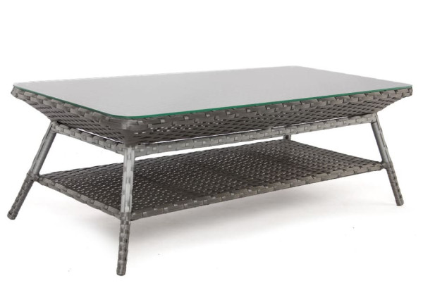 Стол из ротанга Pradex Теннесси прямоугольный Серый-0