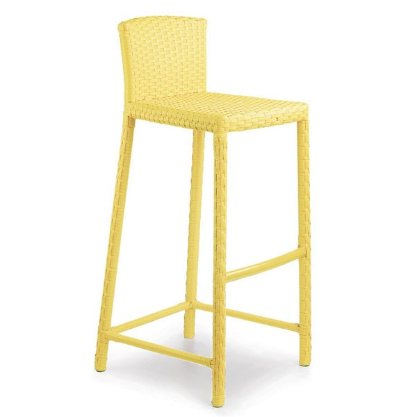 Стул из ротанга Pradex Барный Желтый перламутр-0