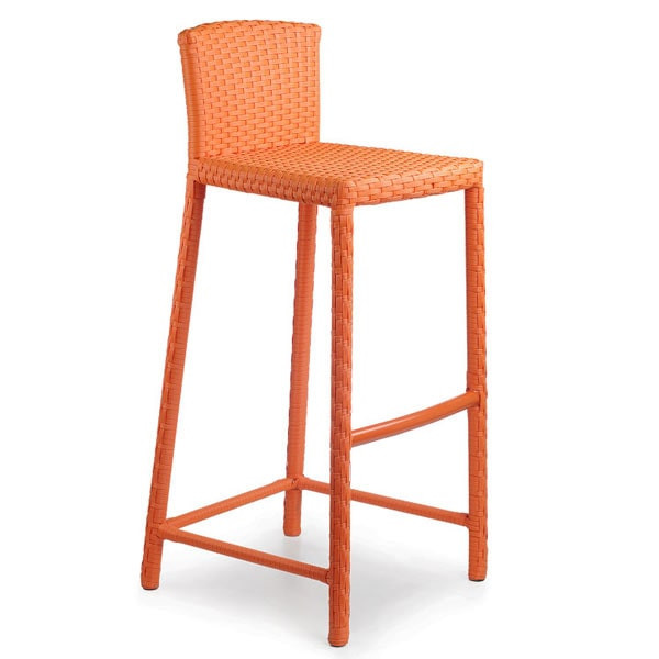 Стул из ротанга Pradex Барный Оранжевый-0
