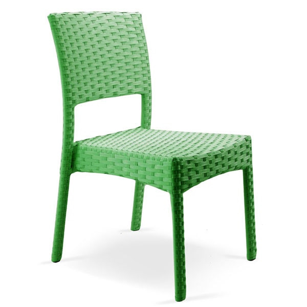Стілець із ротанга Pradex Бейсик Зелений-0