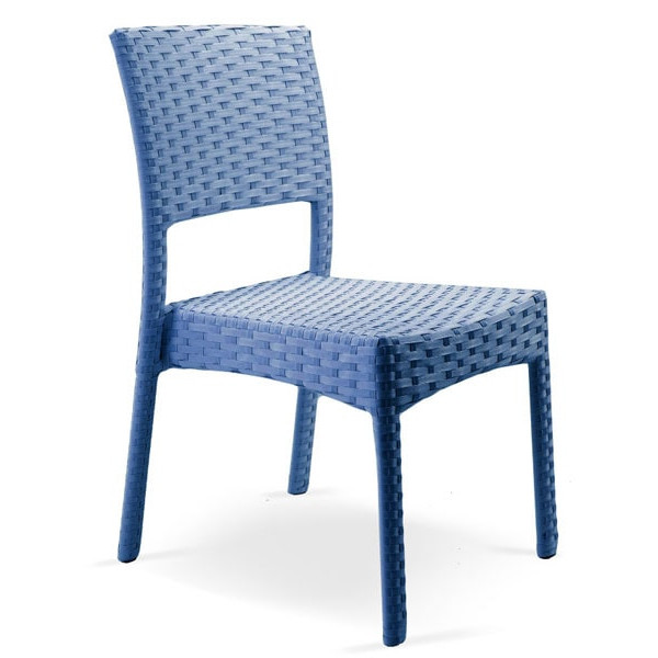 Стілець із ротанга Pradex Бейсик Синій-0