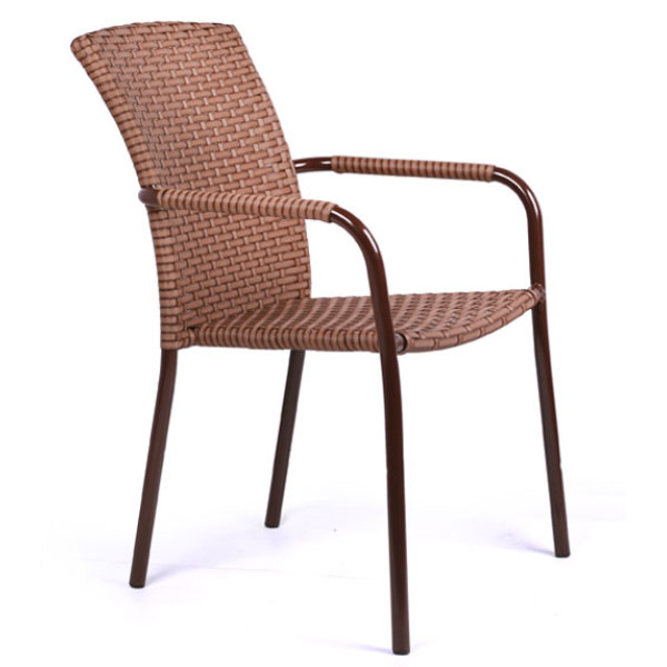 Стілець із ротанга Pradex Бістро Лайт Коричневий-0