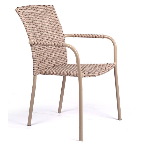 Стілець із ротанга Pradex Бістро Коричневий-0