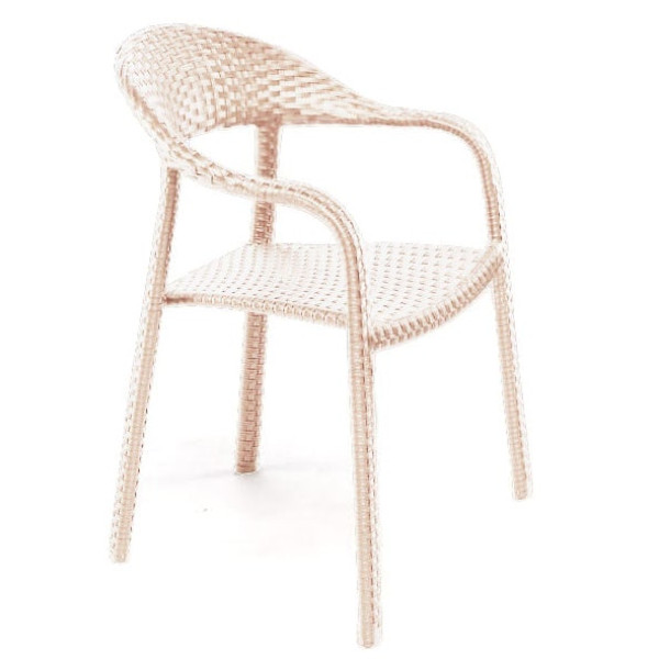 Стілець із ротанга Pradex Флеш Кава з молоком-0