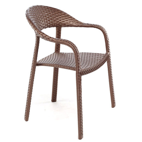 Стул из ротанга Pradex Флэш Коричневый-0