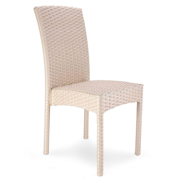 Стілець з ротанга Pradex Галант, що штабелюється Кава з молоком-0