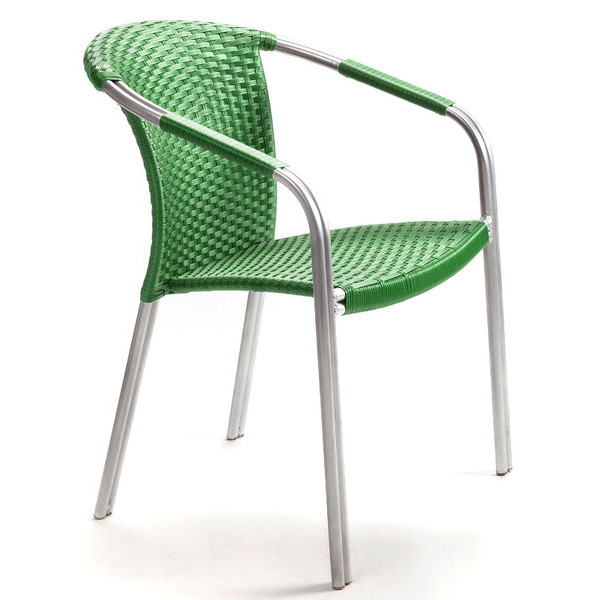 Стул из ротанга Pradex Кафе-Блюз Зеленый-0