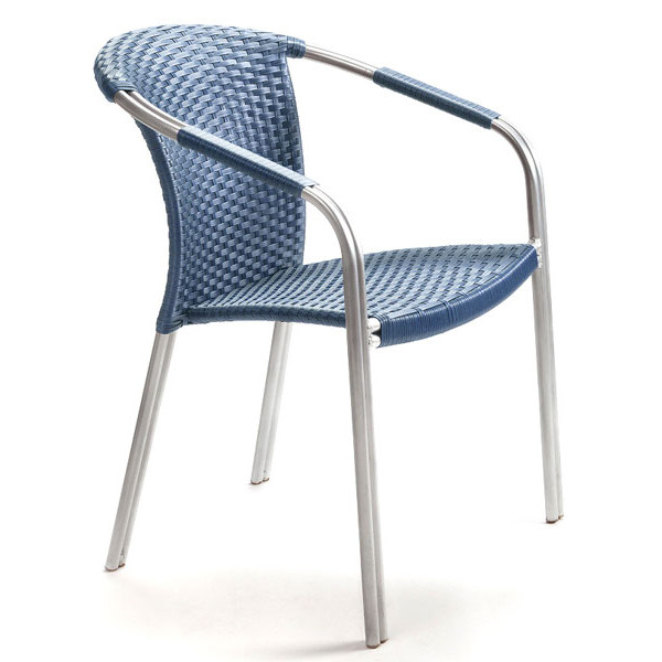 Стул из ротанга Pradex Кафе-Блюз Синий-0