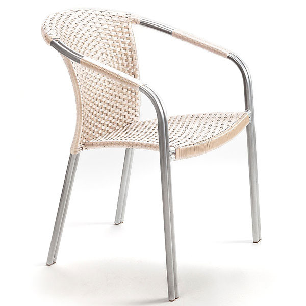 Стілець із ротанга Pradex Кафе-Блюз Бежевий-0