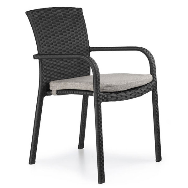 Стілець із ротанга Pradex Палермо Чорний-0