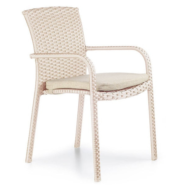 Стілець із ротанга Pradex Палермо Бежевий-0