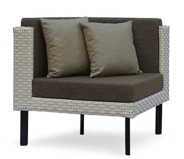 Угловой элемент Pradex Тетрис Радиусный Белый-0