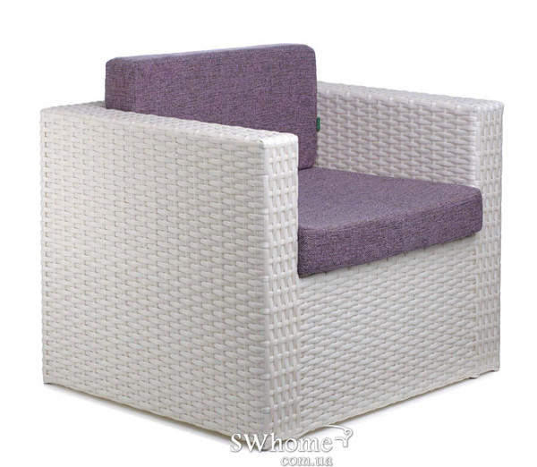 Крісло з ротанга Pradex Мартін Біле-0