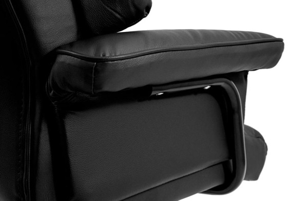 Крісло керівника Richman Конгрес Хром Шкіра-Люкс Чорний-18