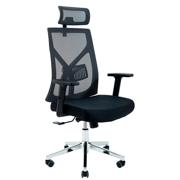 Крісло для персоналу Richman Електра Чорно-сірий-0