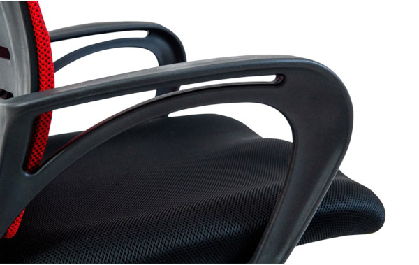 Кресло для персонала Richman Флеш Чёрно-красный-3