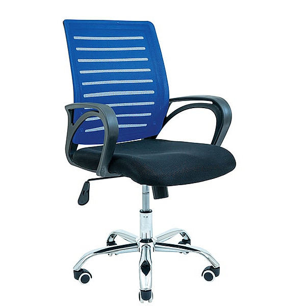 Кресло для персонала Richman Флеш Чёрно-синий-0