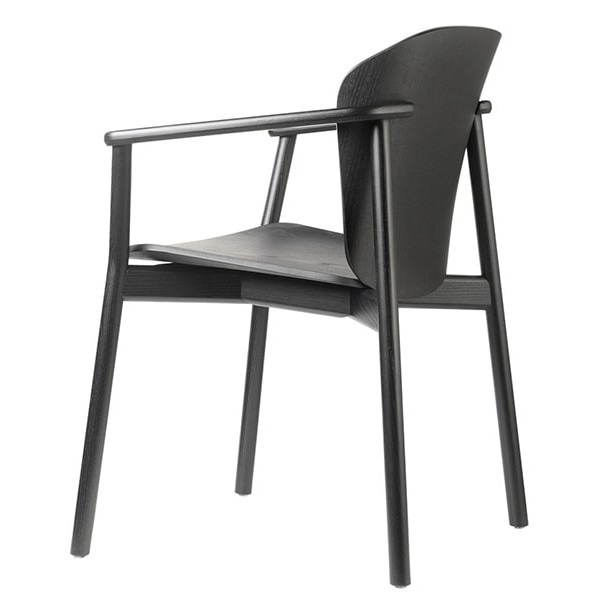 Стул-кресло Scab Design Finn All Wood Чёрный-1