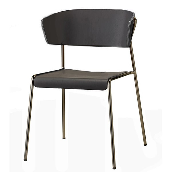 Стілець-крісло Scab Design Lisa Wood Чорний-0