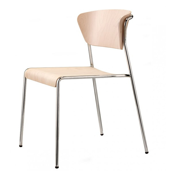 Стілець Scab Design Lisa Wood Бежевий-0