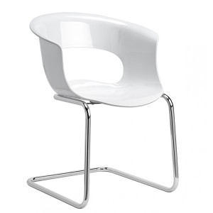 Стілець-крісло Scab Design Miss B Antishock Cantilever Білий