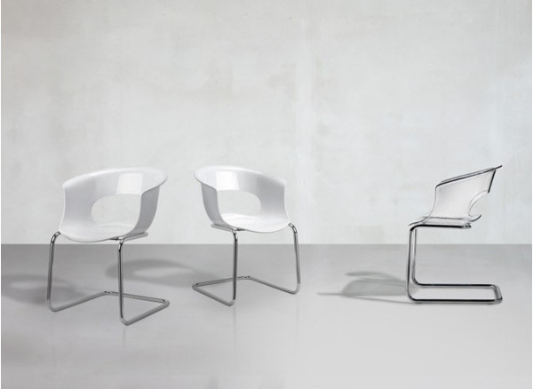 Стілець-крісло Scab Design Miss B Antishock Cantilever Білий-1