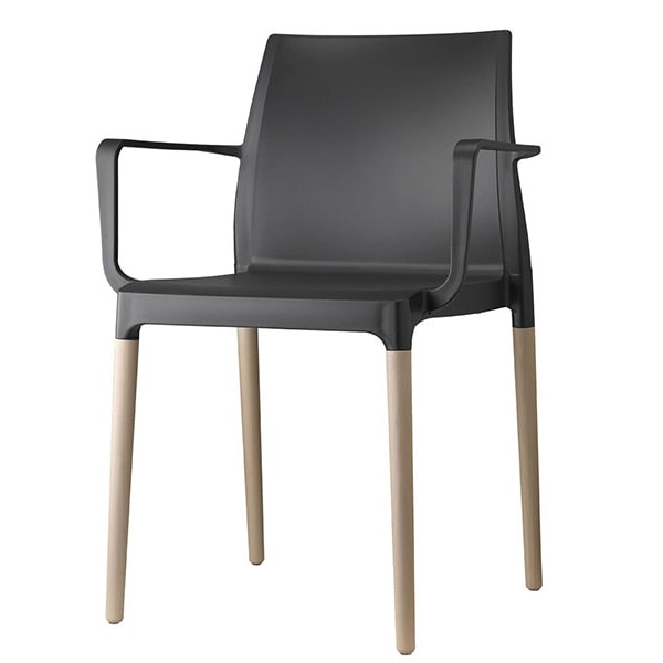 Стул-кресло Scab Design Natural Chloé mon amour Чёрный-0