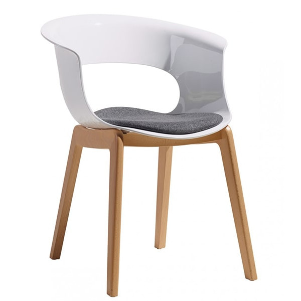 Стілець-крісло Scab Design Natural Miss B Antishock Білий Стілець-крісло Scab Design Natural Miss B Antishock Білий-0