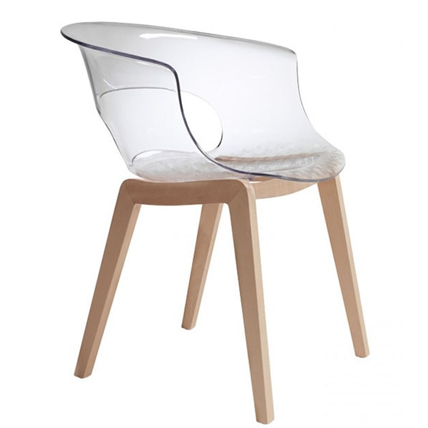 Стул-кресло Scab Design Natural Miss B Antishock Прозрачный-1