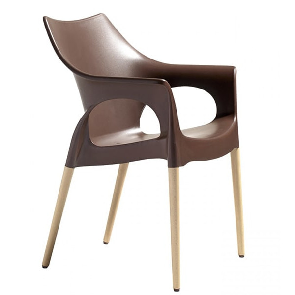 Стул-кресло Scab Design Natural Ola Коричневый-0