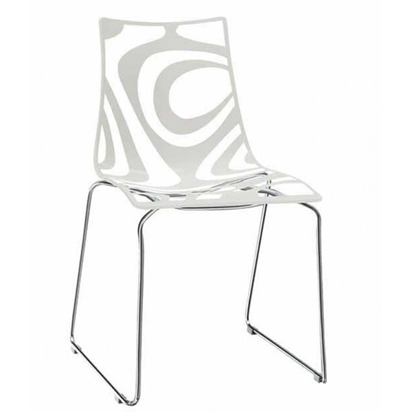 Стул Scab Design Wave Sledge Белый-0