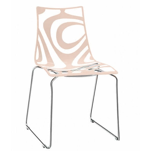 Стілець Scab Design Wave Sledge Бежевий-0