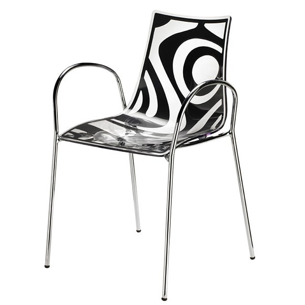 Стілець-крісло Scab Design Wave Чорний-0