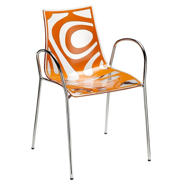 Стілець-крісло Scab Design Wave Червоний-0