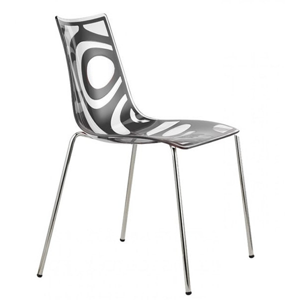 Стілець Scab Design Wave Чорний-0