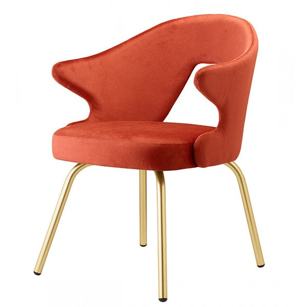 Стул-кресло Scab Design You Brass Finishing Красный-0