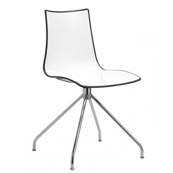 Стул-кресло Scab Design Zebra Bicolour Revolving Бело-чёрный-0